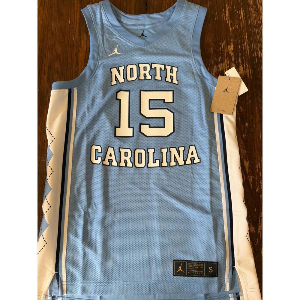 Vince Carter Blue North Carolina Tar Heels Road Basketball Jersey Size S NEW